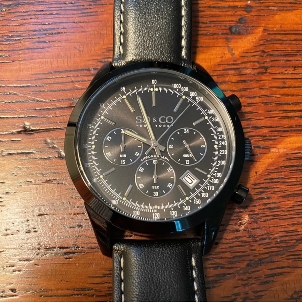 So&Co New York Tribeca mens racing watch